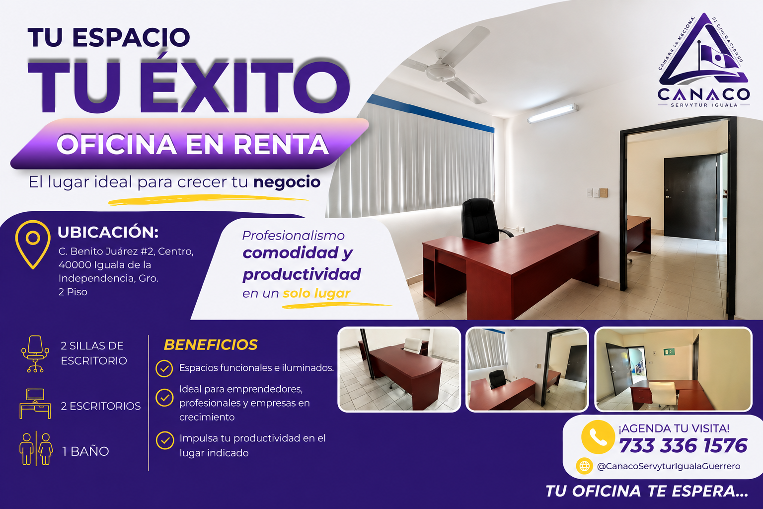 Renta de espacios